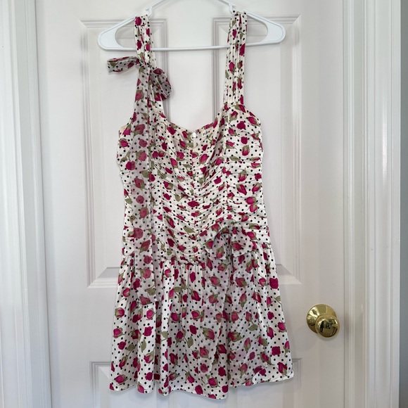 For Love & Lemons Betty Bud Rose Mini Dress Size S - Picture 4 of 14